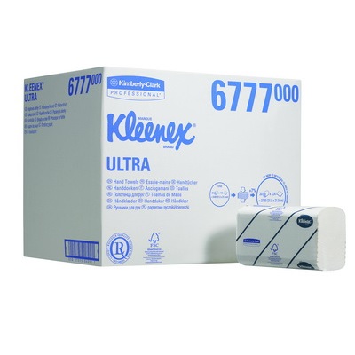 Papierhandtücher Kleenex Ultra, Interfold, 2-lagig