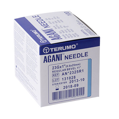 Terumo Agani Injektionskanülen, grau, 27G x ¾"